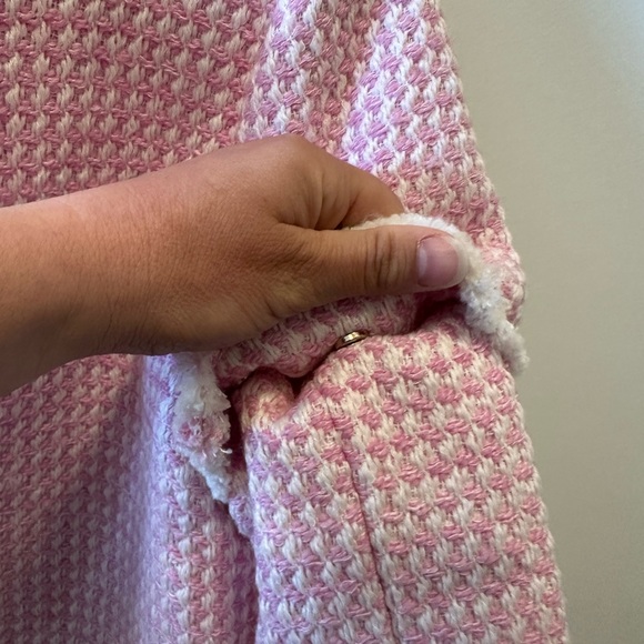 Classic Six New York GABRIELLE CONVERTIBLE BOX JACKET IN PINK size 2 - Picture 6 of 7